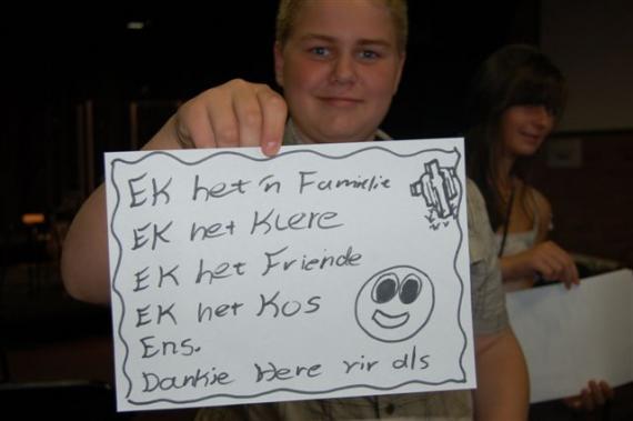 Mez'o tieners deel wat hul voor dankbaar is!